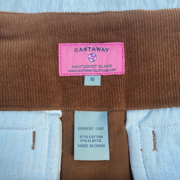 CASTAWAY • Castaway Nantucket Island Ali Skirt in Brown Corduroy size 10 - Picture 8 of 16